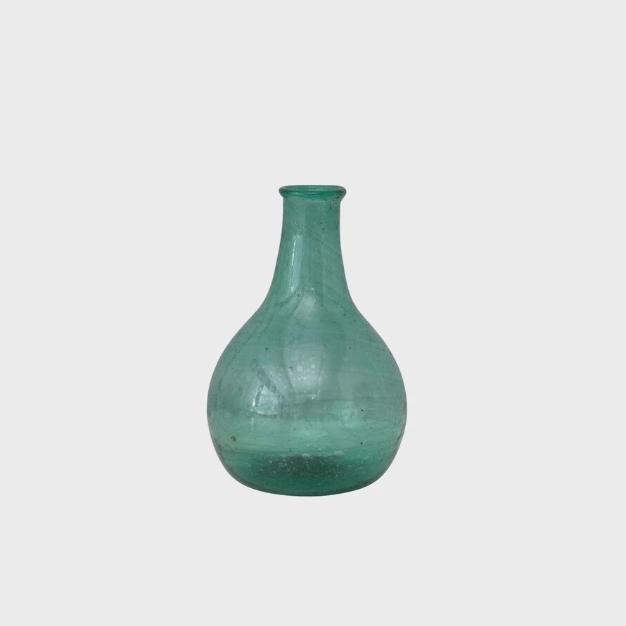 Hand-Blown Glass Vase / Blue Tall