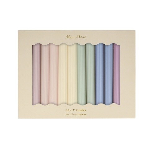 Pastel Taper Candles
