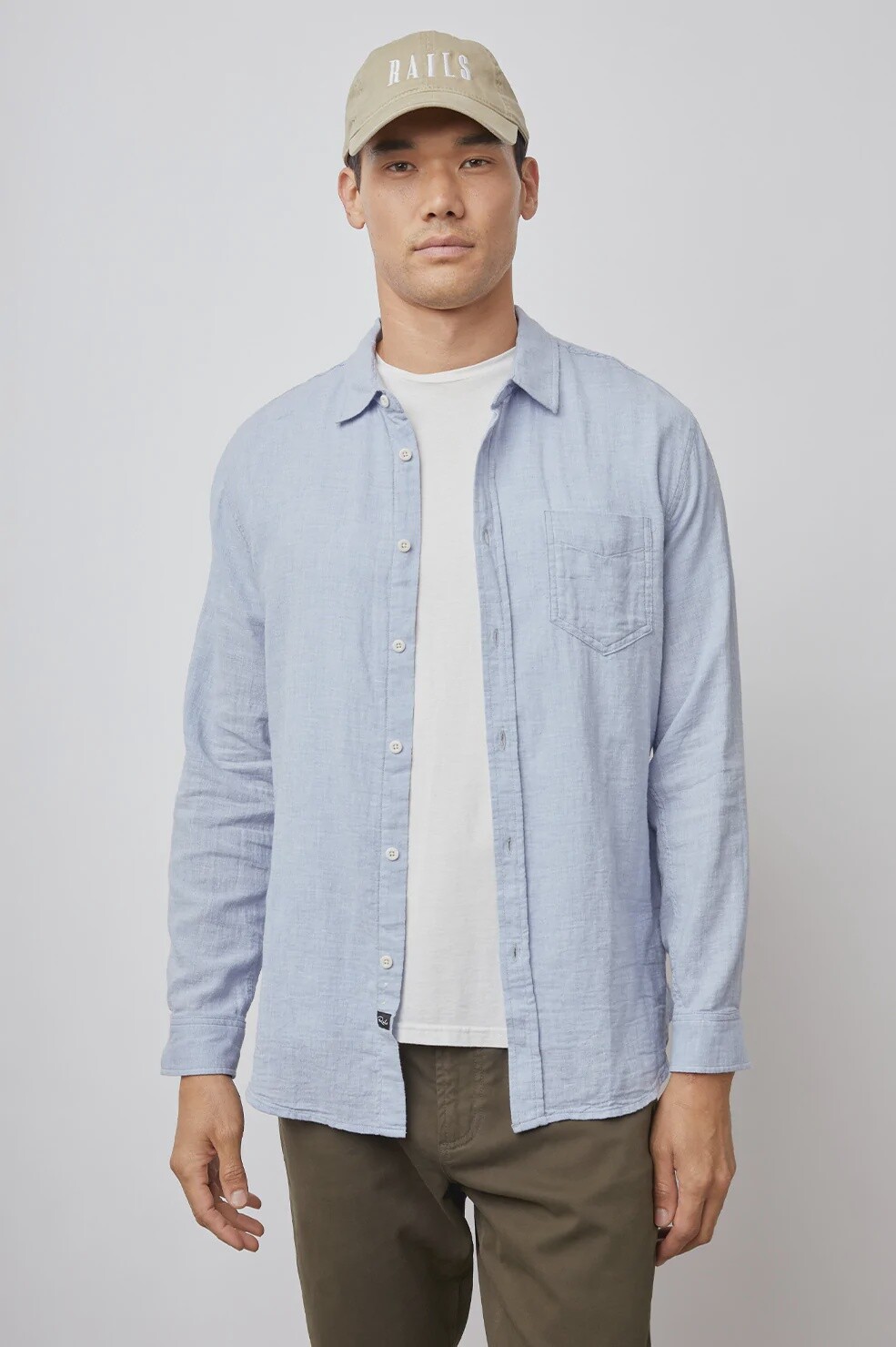 Wyatt Shirt, Colour: Blue Melange, Size: S