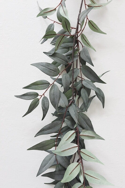 Faux Italian Ruscus Leaf Garland 6’