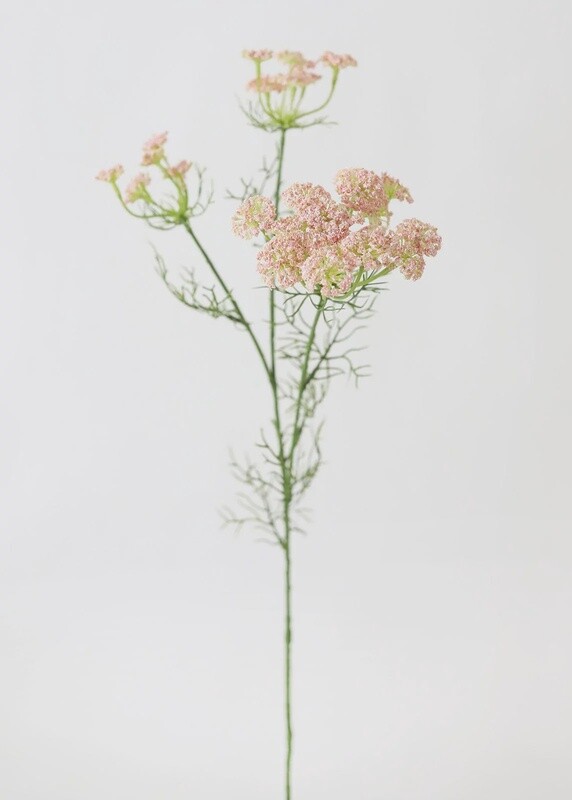 Faux Dill Wildflowers in Pink 35”