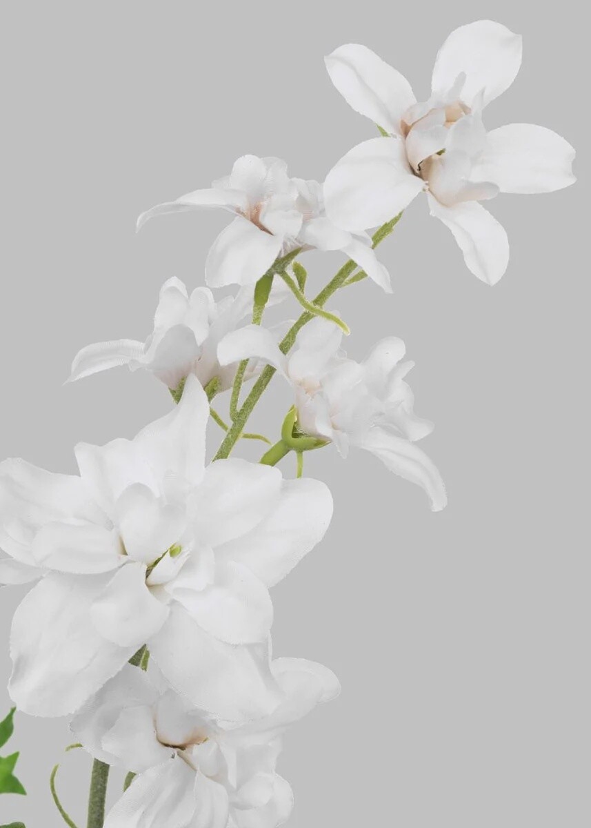 Faux Delphinium in Cream 36.5”