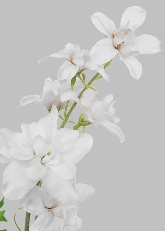 Faux Delphinium in Cream 36.5”