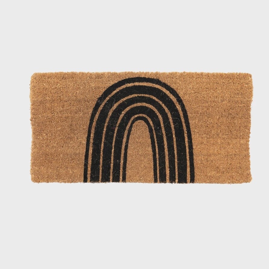 Natural Coir Rug / Rainbow