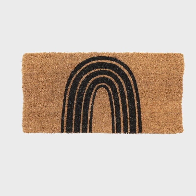 Natural Coir Rug / Rainbow