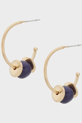 Kazuri Bead Hoop Earrings