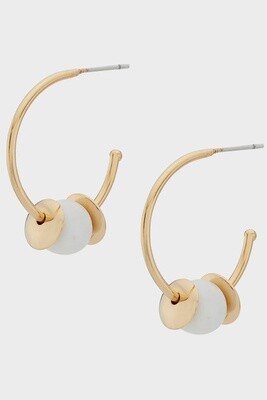 Kazuri Bead Hoop Earrings