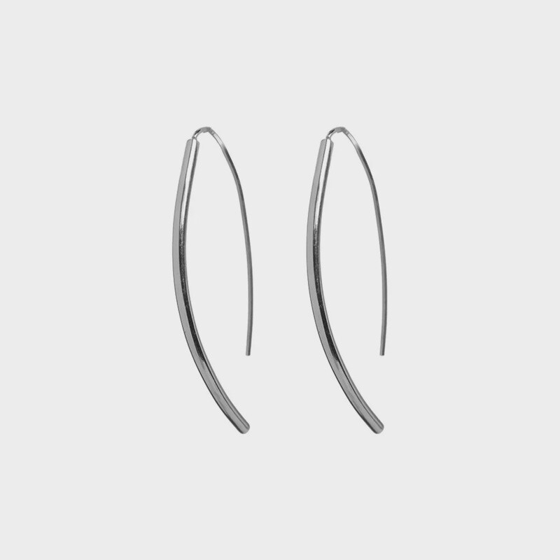 Petite Bow Earring / Silver