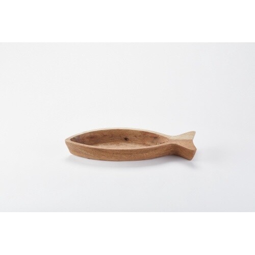 Natural Wood Fish Bowl