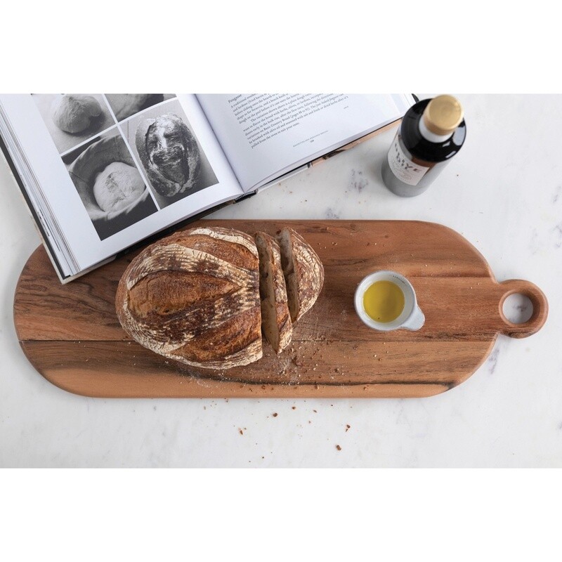 Acacia Wood Cheese/Cutting Board w/ Handle