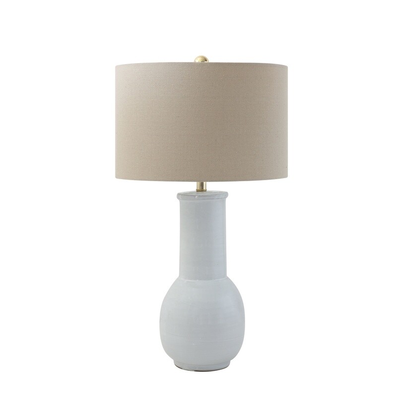 Table Lamp w/ Natural Linen Shade