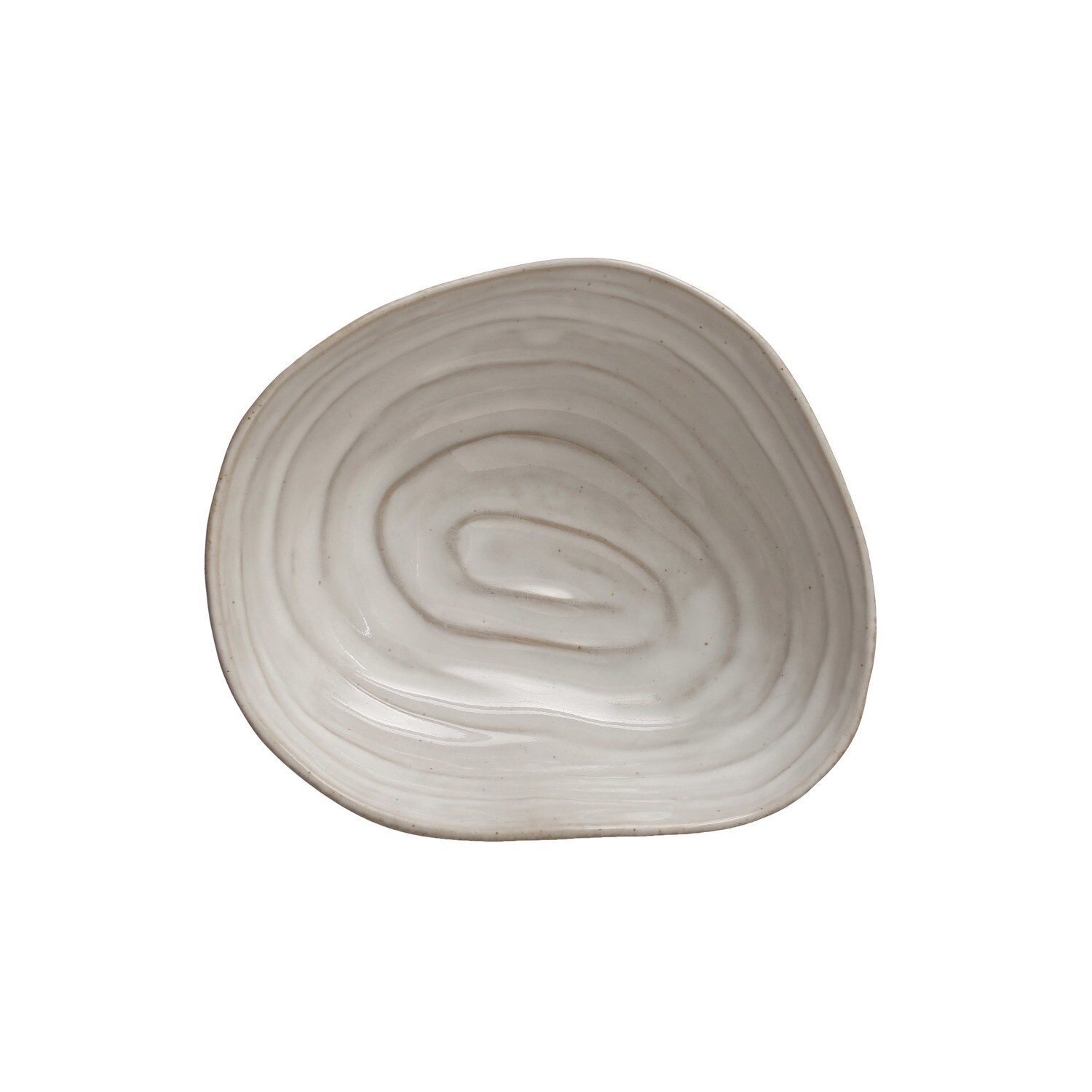 Stoneware Shell Bowl / 7-1/4”