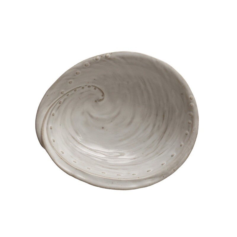 Stoneware Shell Bowl / 6-1/4”