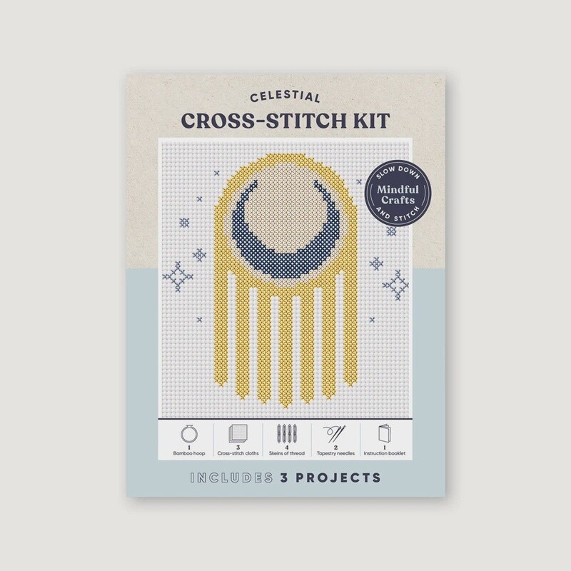 Mindful Crafts: Celestial Cross Stitch