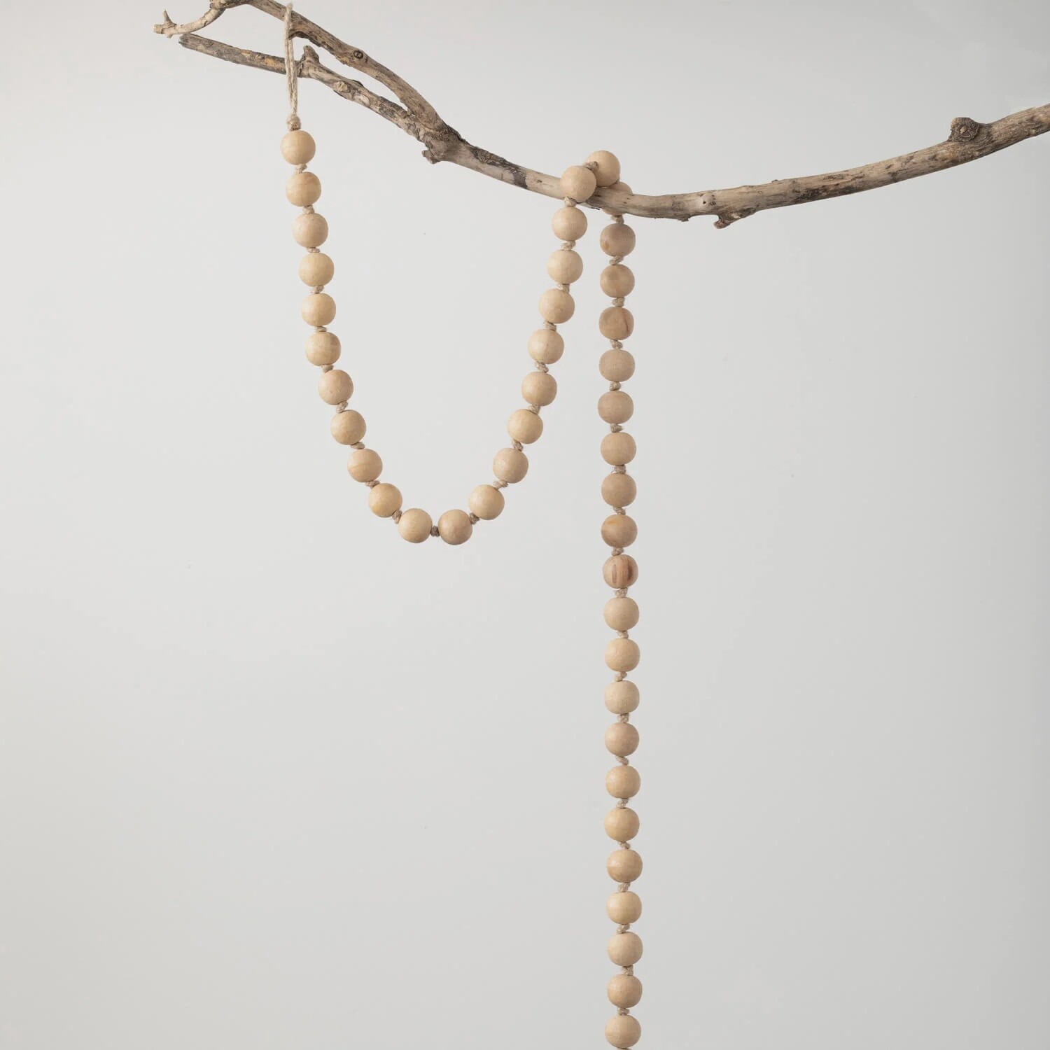 Wood Bead Garland / Natural