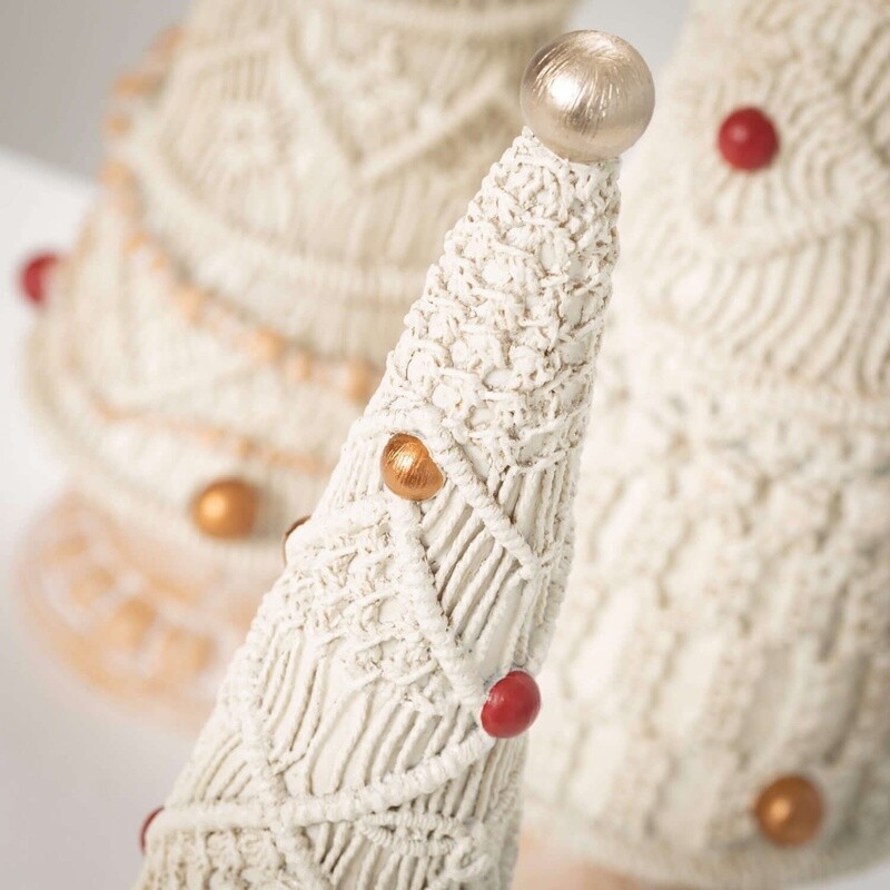 Boho Cone Xmas Tree Set / Set of 3