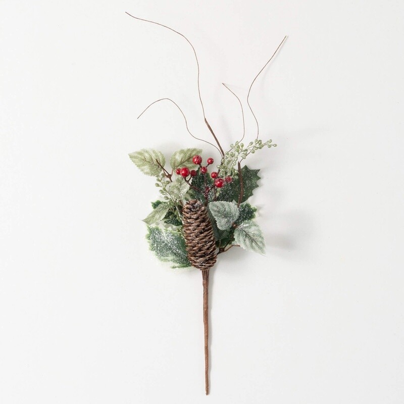 Holly and Berry Twig Pick