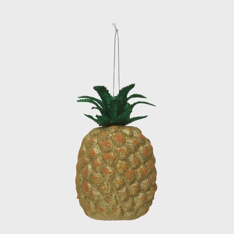 Pineapple Ornament w/ Glitter