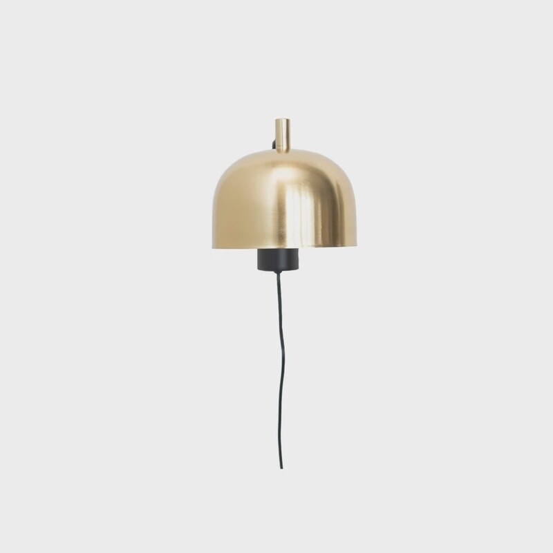 Metal Wall Sconce w/ Inline Switch Brass