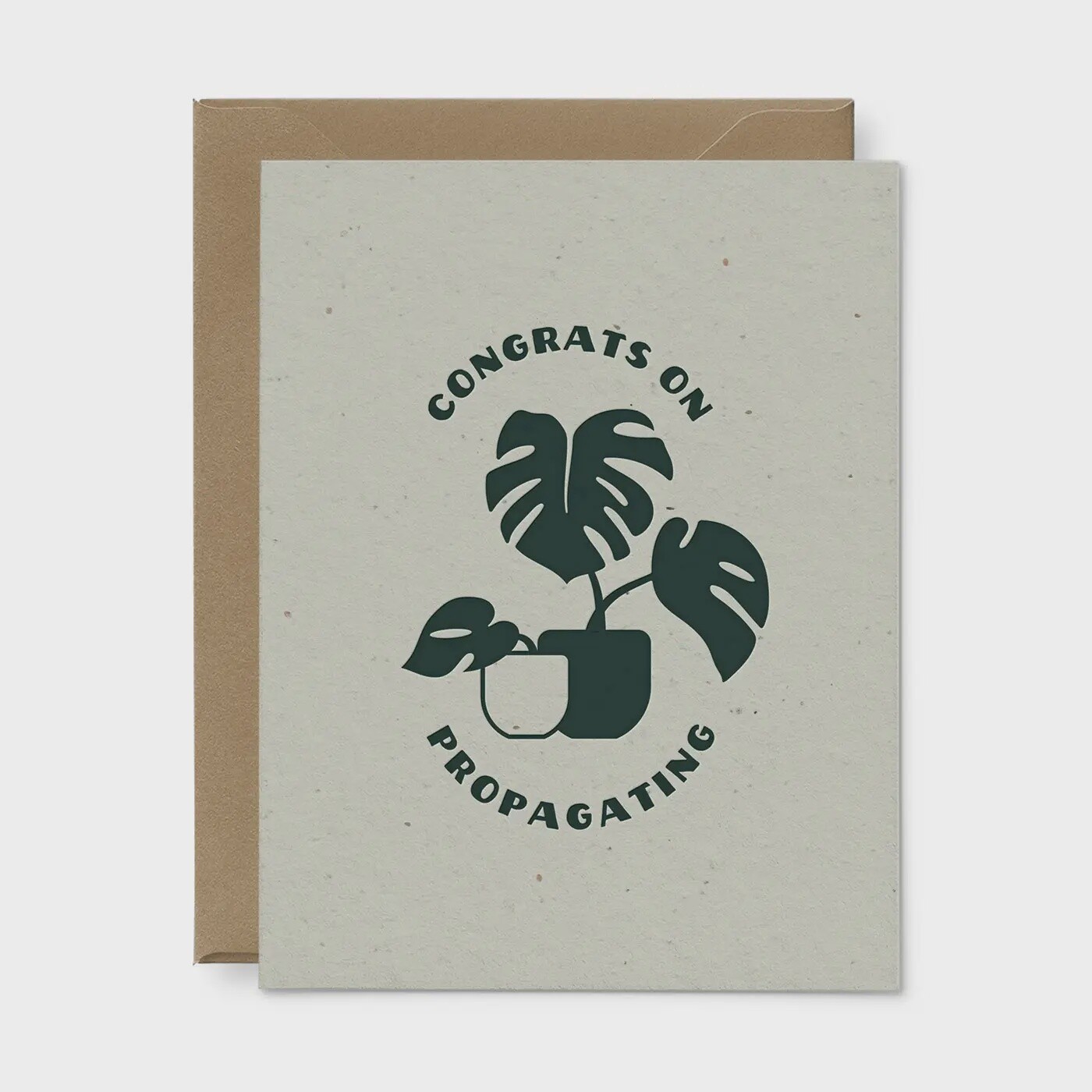 Congrats On Propagating Seeded Plantable Greeting Card