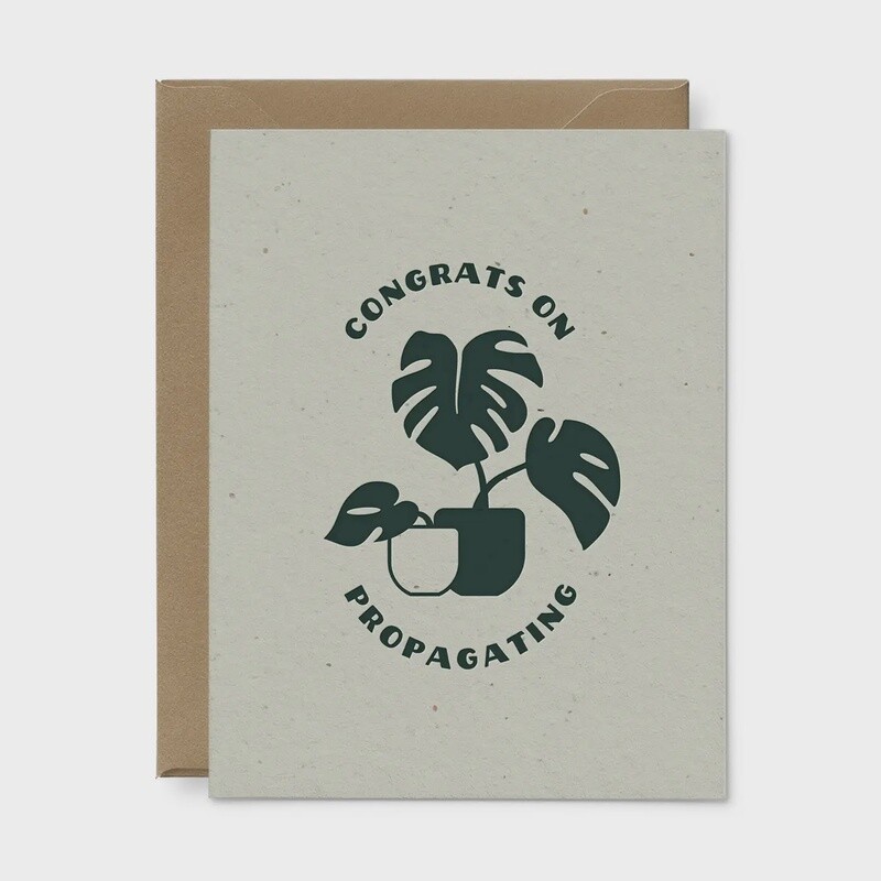 Congrats On Propagating Seeded Plantable Greeting Card