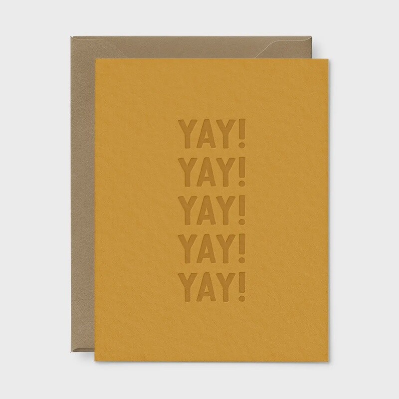 Yay! Yay! Yay! Contgratulations Greeting Card
