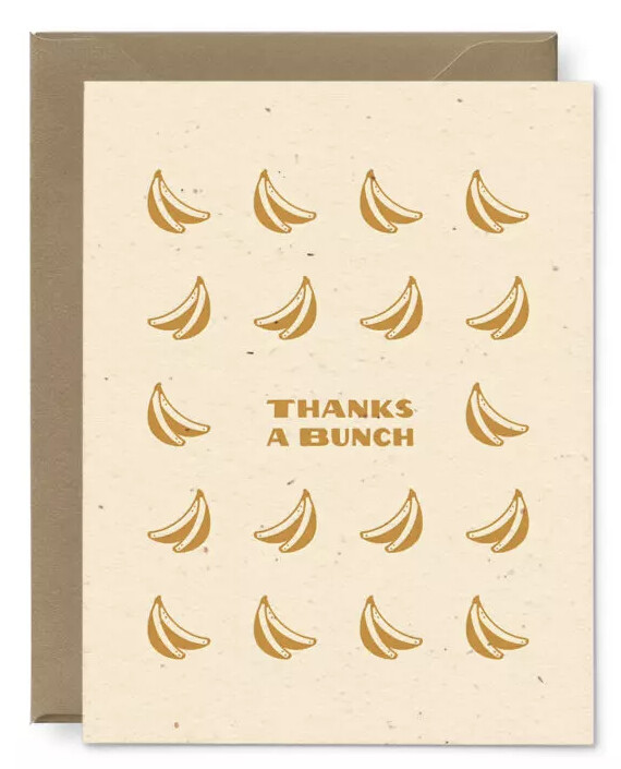 Thanks a Bunch Seeded Plantable Greeting Card