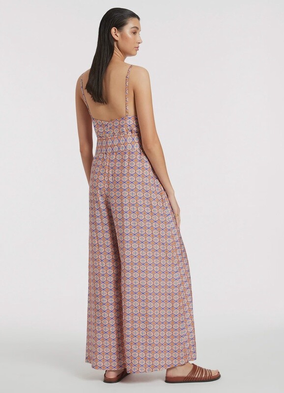 Azura Geo V-Neck Jumpsuit