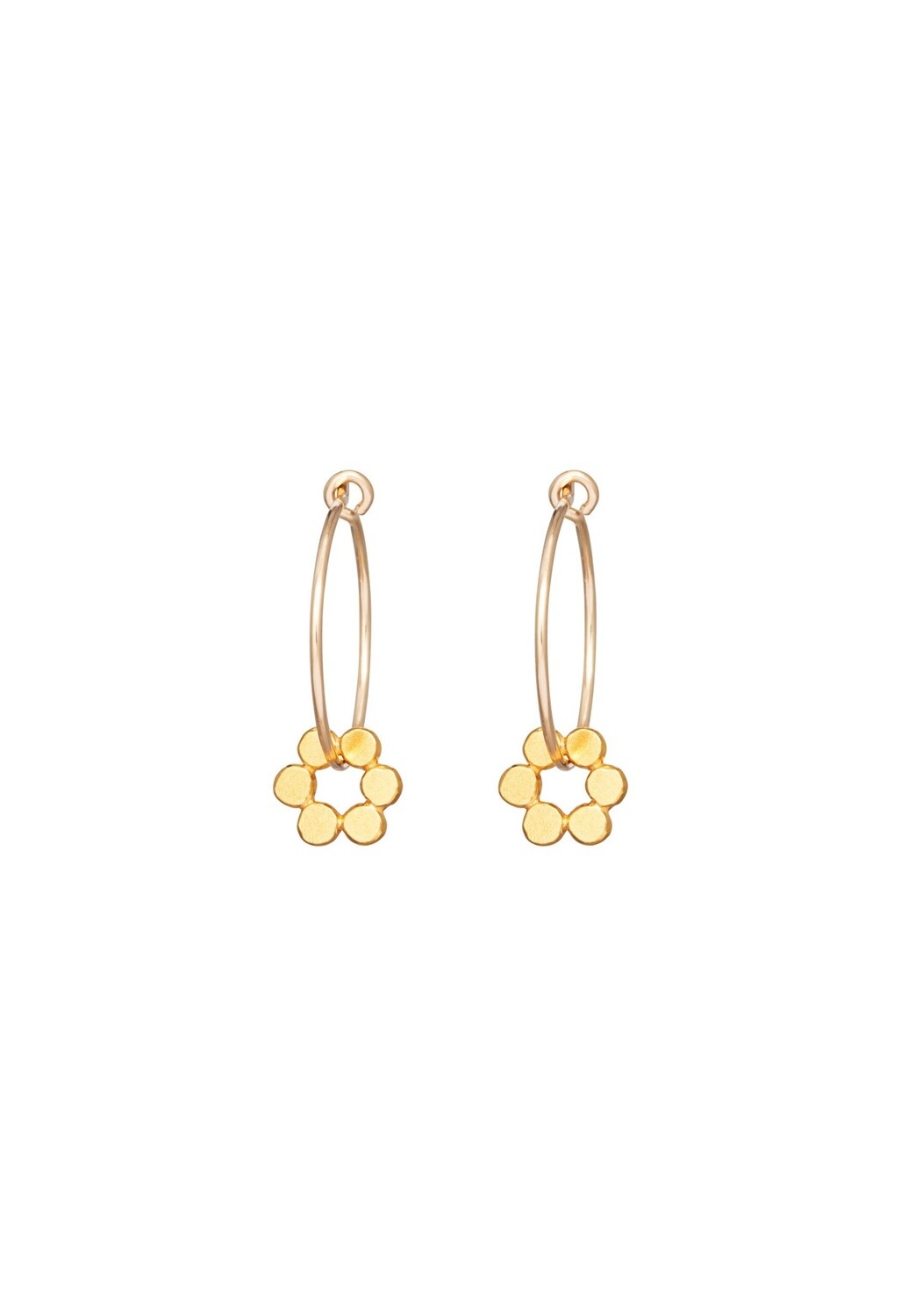 Gold Holly Fern Earrings