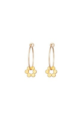 Gold Holly Fern Earrings