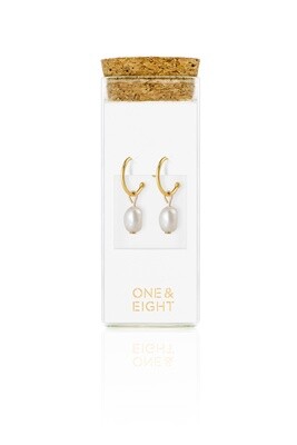 Pearl Gold Drop Studs