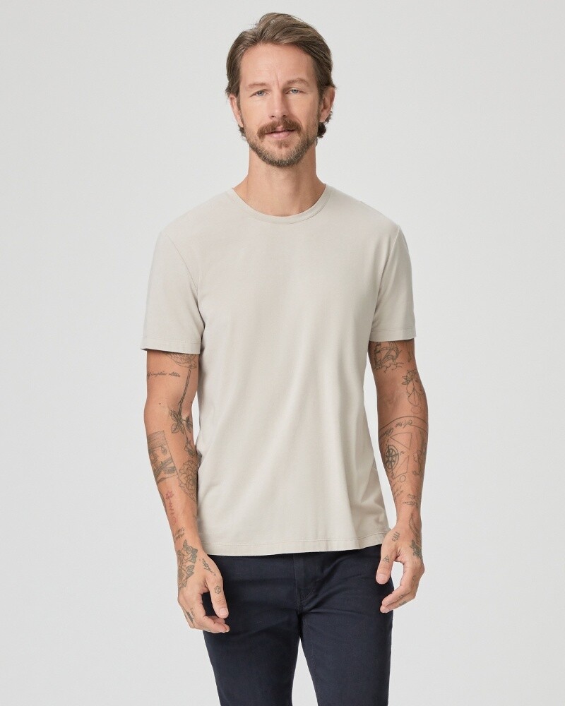 Cash Crew Neck Tee, Colour: Fresh Oyster, Size: S