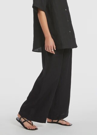 Jetset Wide Leg Pants / Black