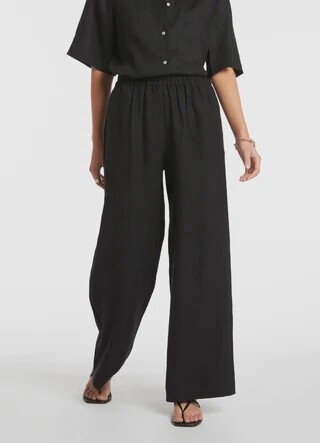 Jetset Wide Leg Pants / Black, Size: XS