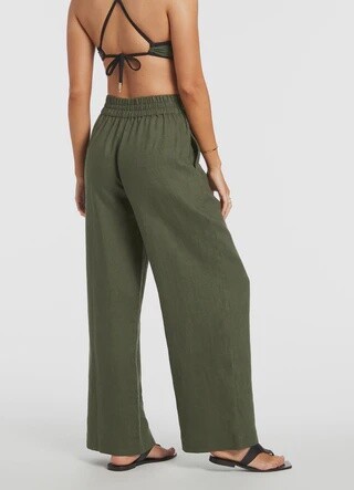 Jetset Wide Leg Pants / Olive