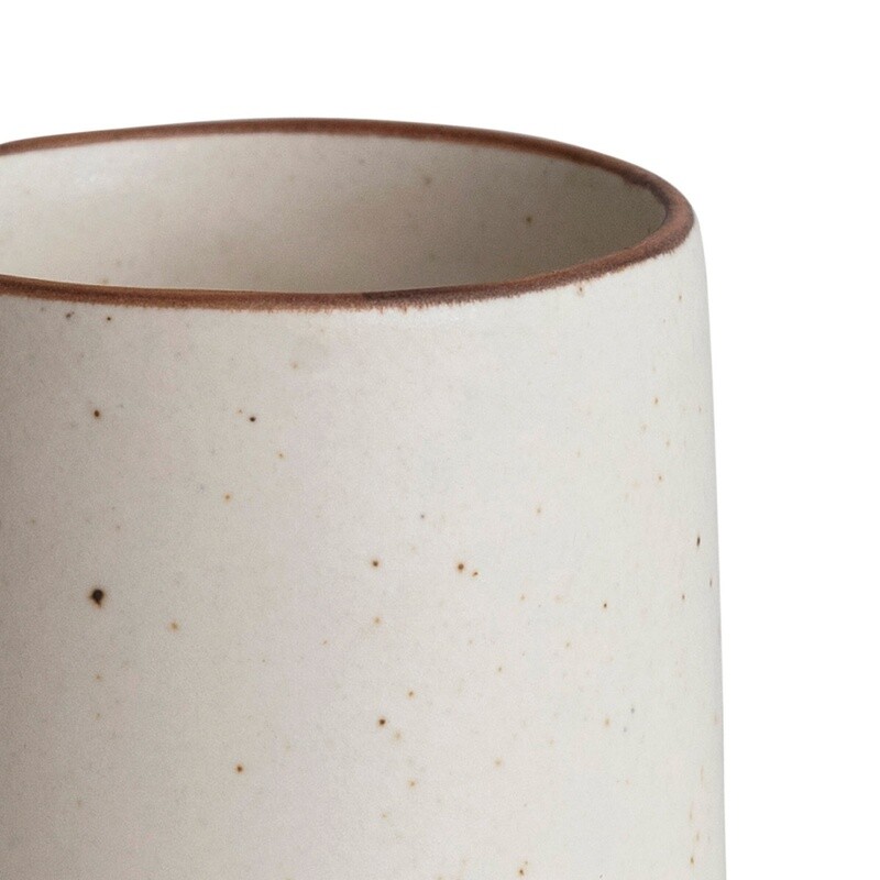 Stoneware Mug / Cream Colour Speckled 10oz