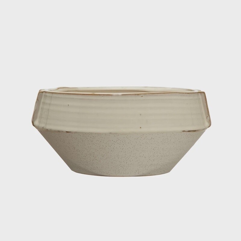 Stoneware Planter / Reactive Glaze
