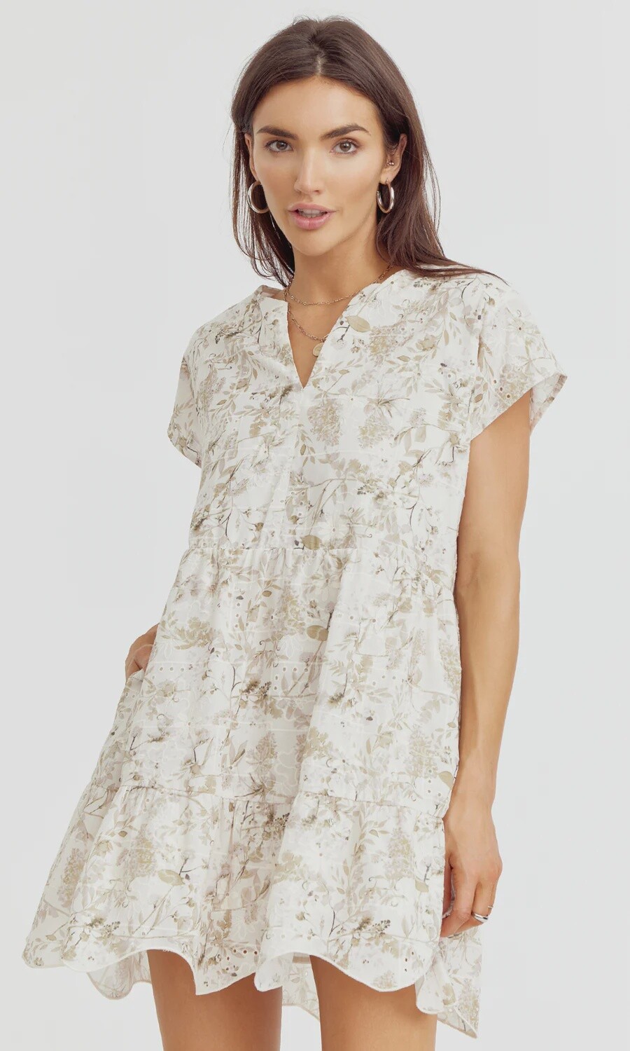 Soleil Pullover Embroidered Dress, Size: S