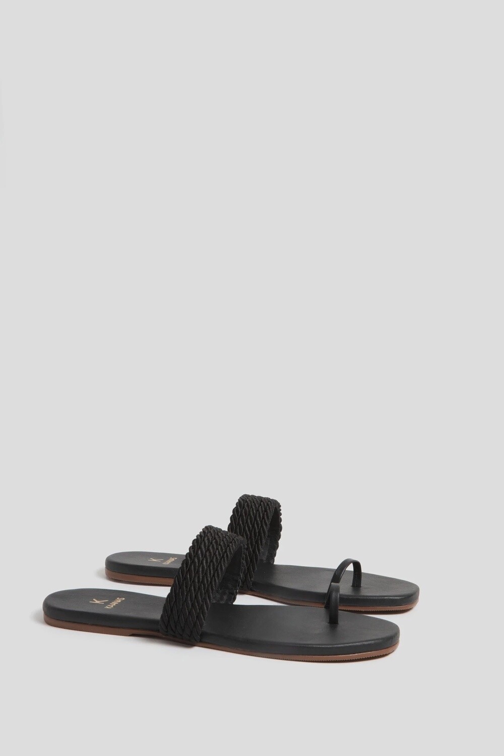 Banderas Toe Ring Sandals, Colour: Black, Size: 7