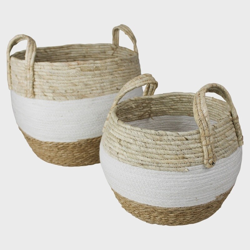 Gideon Grass and Cotton Baskets - Set/2