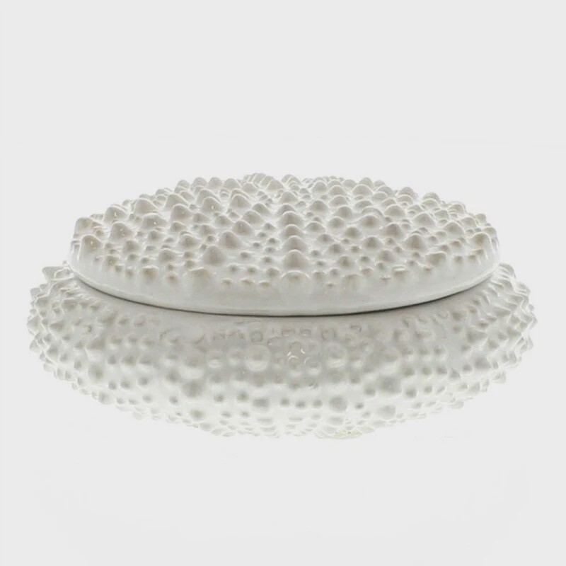 Urchin Ceramic Box / Small / White