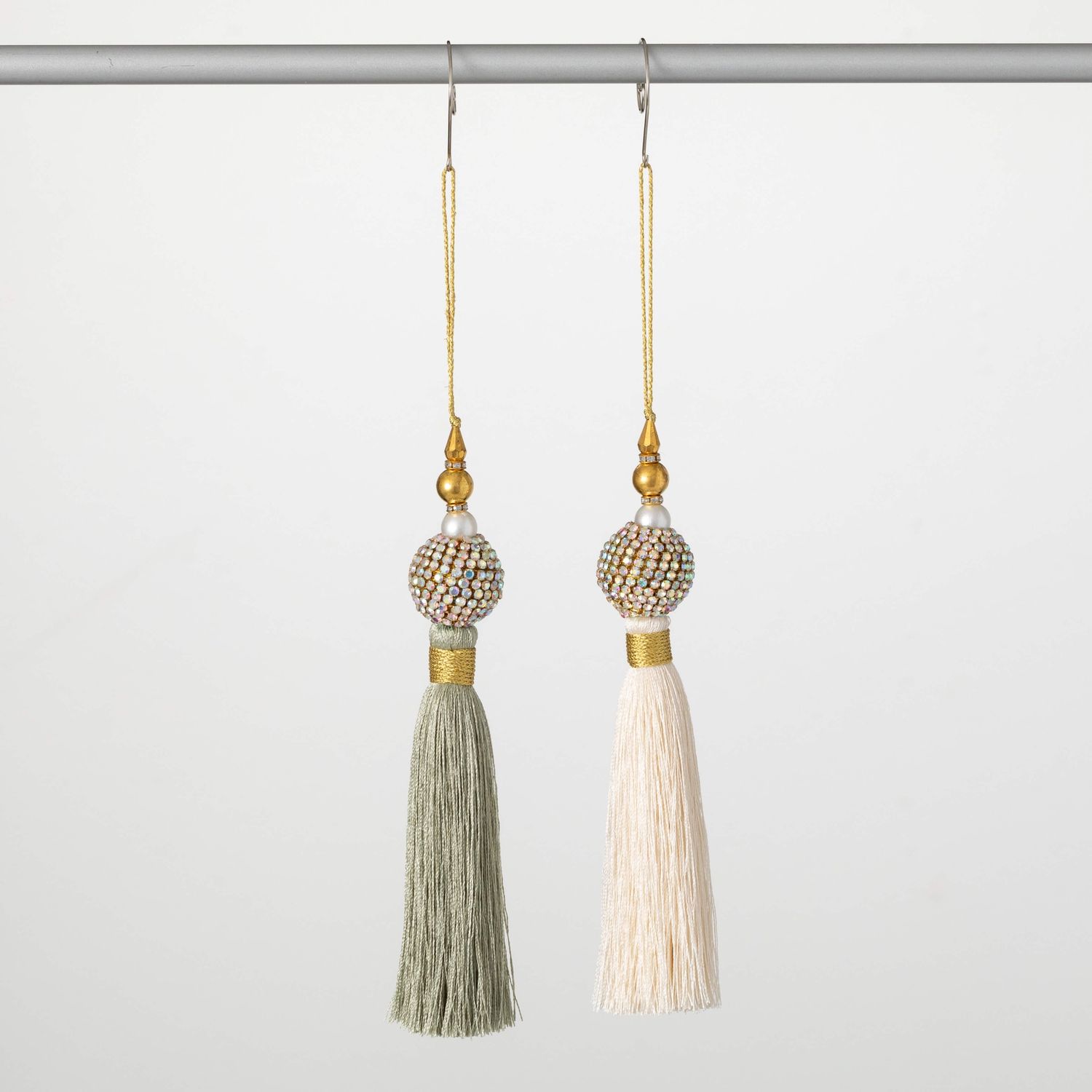 Jewelled Tassel Ornament / Set of 2