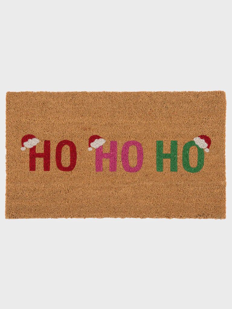Ho Ho Ho Santa Hat Doormat