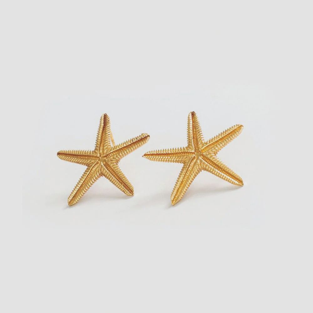 Sienna Starfish Post Earrings / Brass