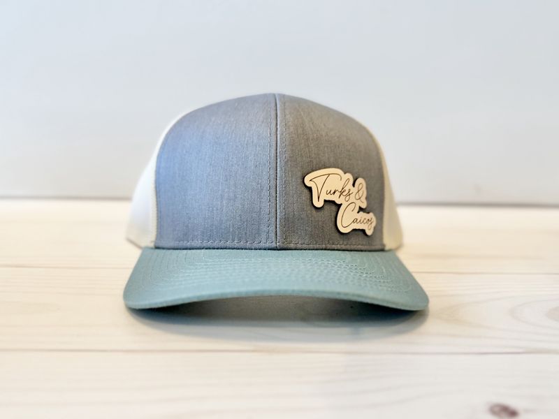 Simply Turks and Caicos Leather Patch Hat