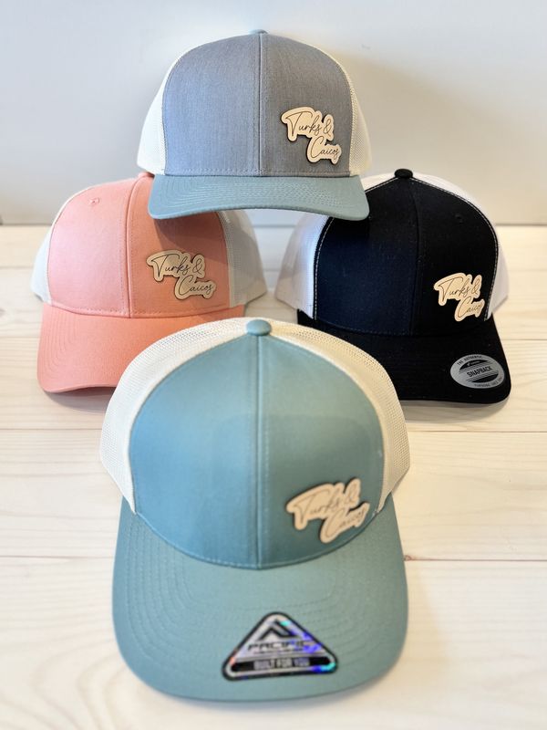 Simply Turks and Caicos Leather Patch Hat