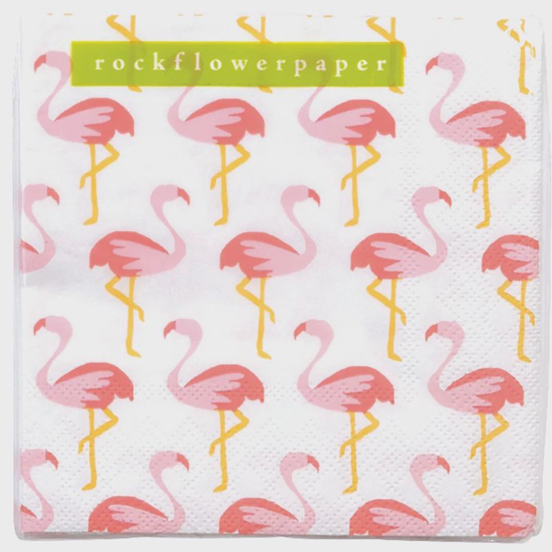 Pink Flamingos Paper Napkin