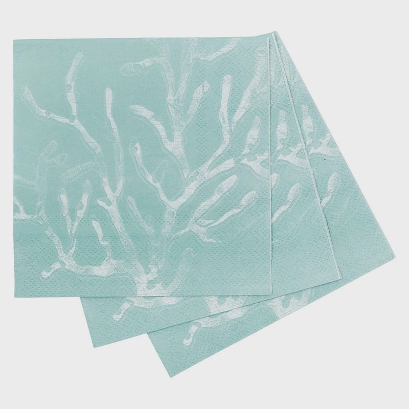 Cerulean Sea Coral Paper Napkin