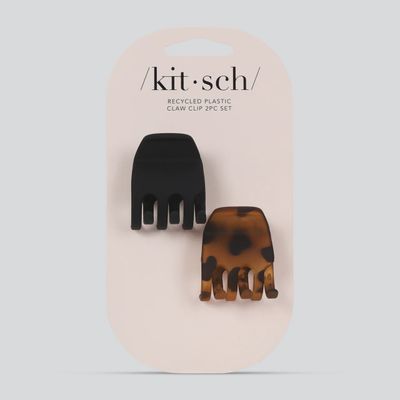 Eco-Friendly Medium Claw 2 pc Set / Black & Tortoise Shell