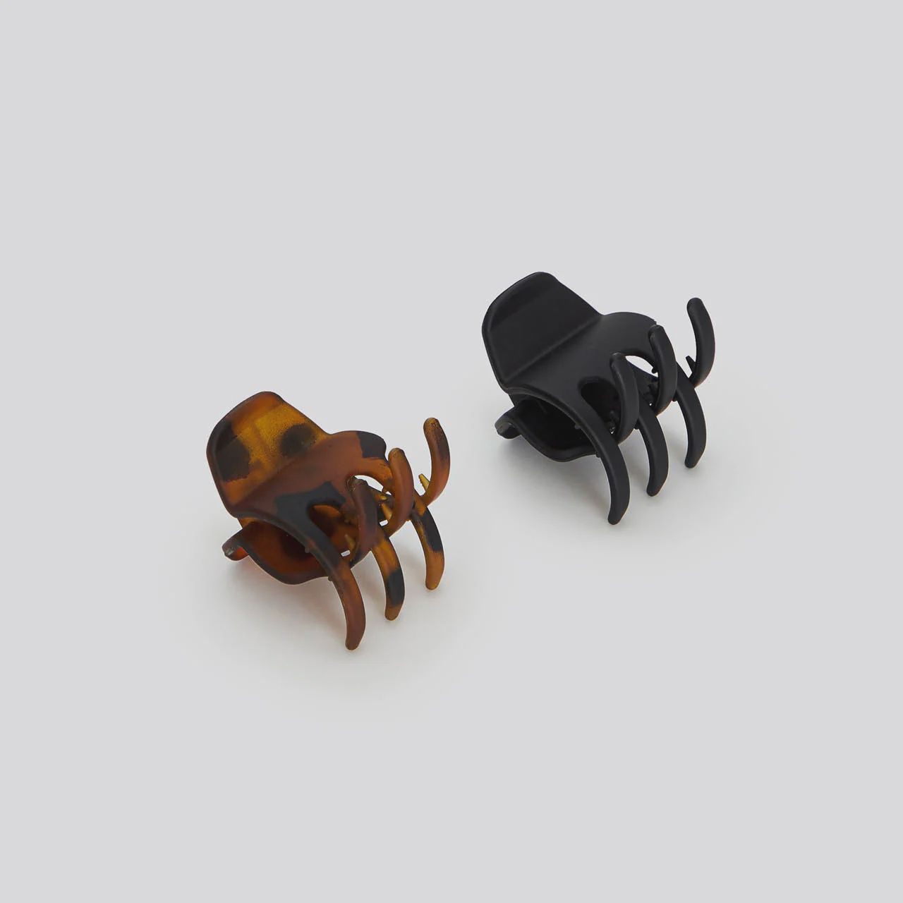 Eco-Friendly Medium Claw 2 pc Set / Black & Tortoise Shell